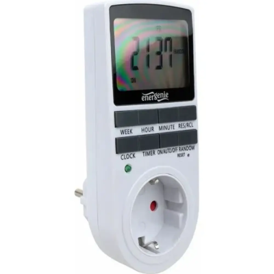 Energenie EG-SST-01, LCD-дисплей 2,3'',белый таймер электрический