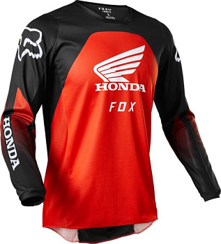 Fox 180 Honda Jersey (Black/Red, M, 2022 (28152-017-M))