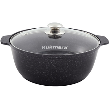 Кукмор ал 5,0л а/п литая стекл крышка ЖМТ528А темный мрамор