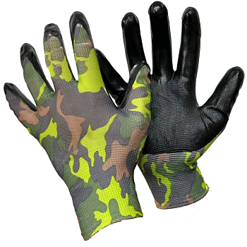 Перчатки нейлоновые №60 Камуфляж