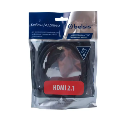 HDMI- HDMI 2м (19pin to 19pin) v2.1 Belsis BW1462