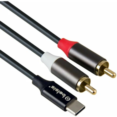 Аудиокабель (TypeC - 2xRCA M) 1м Belsis BW1626