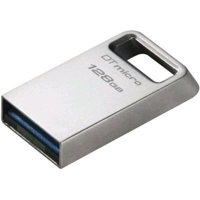 128GB Kingston DataTraveler Micro DTMC3G2/128GB USB3.0 серебристый