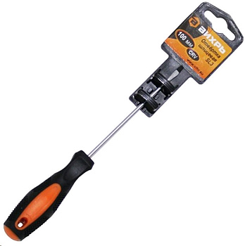 Отвёртка шлицевая SL3, 100 мм Вихрь