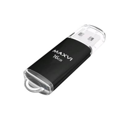 16GB Maxvi MP black (FD16GBUSB20C10MP)