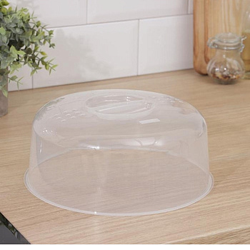 Крышка для СВЧ 250мм прозрачный пластик