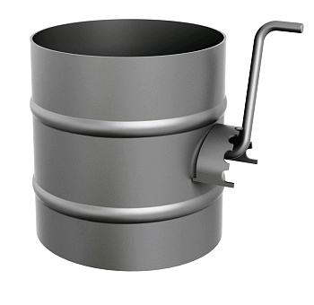 Шибер ф150мм 1,5, 08ПС антрацит прямой "" (Термофор)