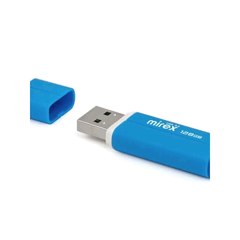 128GB Mirex Line Голубой USB 3.0 (13600-FM3LB128)