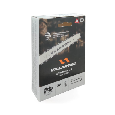 Цепь 75S (60 звеньев, 3,8", 1,6 мм) VILLARTEC арт. 261003600060
