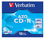 CD-R Verbatim 700Mb 52x Jewel Case (10шт) 43327 диск