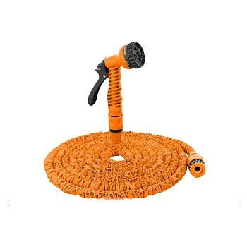 Набор для полива с растягивающимся шлангом 15м Вихрь