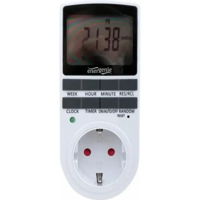 Energenie EG-SST-01, LCD-дисплей 2,3'',белый таймер электрический