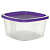 Контейнер для СВЧ и заморозки 0,5л квадратный Микс
