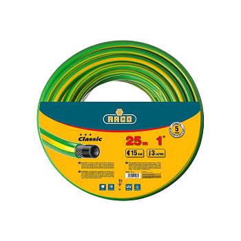 Шланг армированный 3-х слойный ПВХ 1'', 25м "CLASSIC" (Raco) 40306-1-25_z01