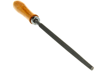 Напильник 200 мм круглый деревянная рукоятка Вихрь (Код ТН ВЭД: 8203100000) 73/6/4/4