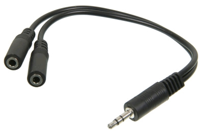 Переходник (3.5MM JACK M - 2X3.5MM JACK F) 0.1М Ningbo JAAC170