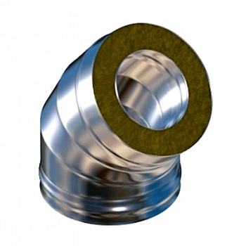 Колено-сэндвич 115/200  45 гр нерж/оц 1 мм УМК