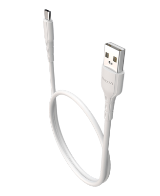 USB  2.0  AM/TypeC 2м Maxvi MC-C02 plus white