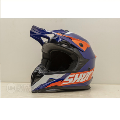 SHOT PULSE AIRFIT(синий/белый/оранжевый глянцевый, L, A07-21D1-C01-10)