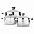 LARA LR02-120 Набор посуды серия MERCURY 16/20/24см (2.1+3.9+6.5л) индукционное капс. дно, полировка