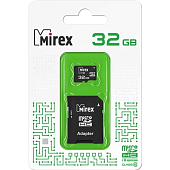 micro SDHC 32GB Class 10 Mirex + adapter (13613-AD10SD32)
