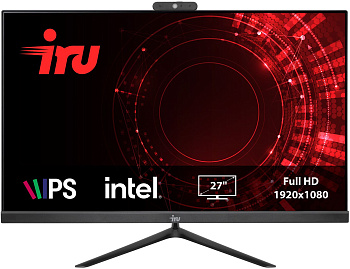 IRU Office 27IH5P 27" Full HD i5 11400 (2.6) 8Gb SSD512Gb UHDG 730 FreeDOS GbitEth WiFi BT (1865964)