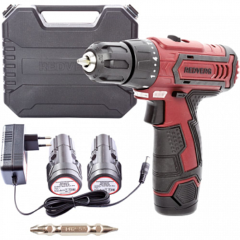 Шуруповерт аккумуляторный REDVERG RD-SD10L/2Y