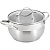 Кастрюля нерж  2,9 л d=18 см, h=10,5 см, толщина 0,5 мм, ст/кр