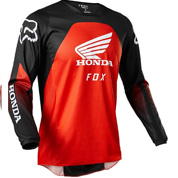 Fox 180 Honda Jersey (Black/Red, M, 2022 (28152-017-M))