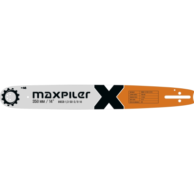Шина 14'' 3/8P 1,3мм 50зв. "MXGB-1,3-50-3/8-14" (Maxpiler)