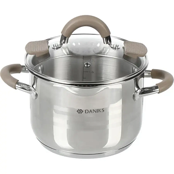 Daniks Нара GS-01413HY-20CA-2, серебристая индукция																														