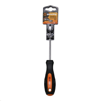 Отвёртка шлицевая SL5, 100 мм Вихрь