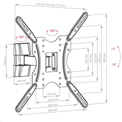 Arm Media LCD-403 black