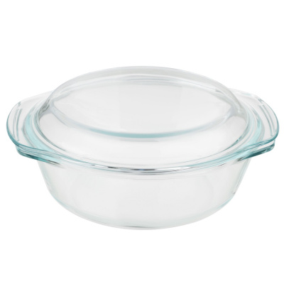 Satoshi жаропрочная с крышкой, стекло, 2 л 825-029