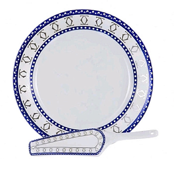 Набор для торта 2 пр Венера Тания 30см керам 114-19021