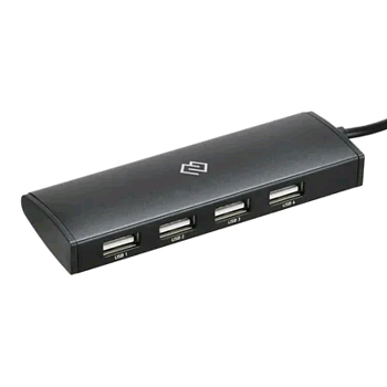 Digma HUB-4U2.0-UC-B 4ПОРТ. ЧЕРНЫЙ