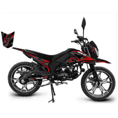 Roliz ALPHA URSA 49сс (125) (LED, Дисковые тормоза. 17/17) Glossy Black/Red