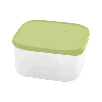 Контейнер пл 0,7л для продуктов квадратный Verona светло-зелен