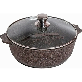 Мечта Premium mokko, литая, а/п, стекл крышка 36902 жаровня