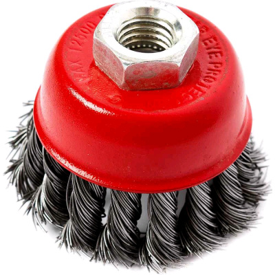 Кордщетка для МШУ REDVERG чашеобразная витая 65мм М14(830141)
