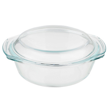 Satoshi жаропрочная с крышкой, стекло, 2 л 825-029