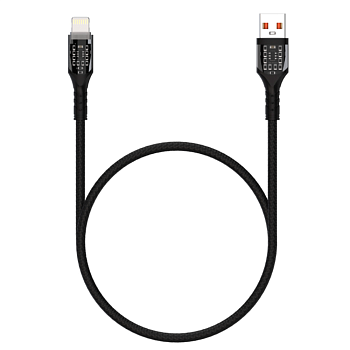 USB  2.0  AM/Lightning 1м Maxvi MC-33L black