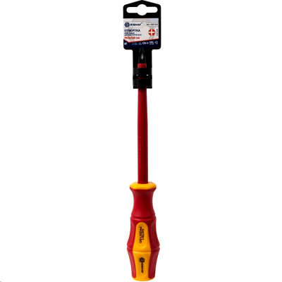 Отвертка диэлектрическая  Ultra Grip PH-3 х 150 мм CR-V КОБАЛЬТ
