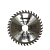 Диск пильный по дереву 125*22,23/20*36Т GRAMEX (1/40)