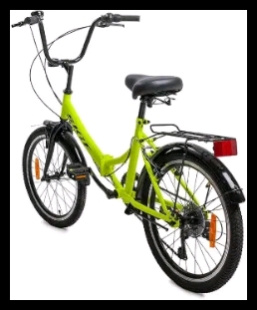 20 SKIF CITY 20 (20" 7 ск.) 2022, ярко-зеленый/черный, IBK22OK20022 велосипед