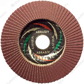 Лепестковый круг торцевой "125х22  Р36" (Луга) 3591