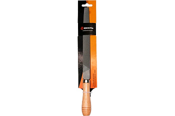 Напильник 200 мм плоский деревянная рукоятка Вихрь (Код ТН ВЭД: 8203100000) 73/6/4/1