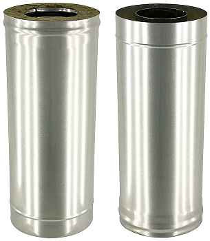 Сэндвич-труба 200/280 1,0 м нерж/нерж 1,0 мм УМК