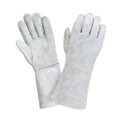 Краги спилковые комбинированные 5-палые Докер Люкс