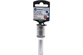 Головка торцевая глубокая КОБАЛЬТ 1/2", 8 мм, Cr-V (1 шт.)